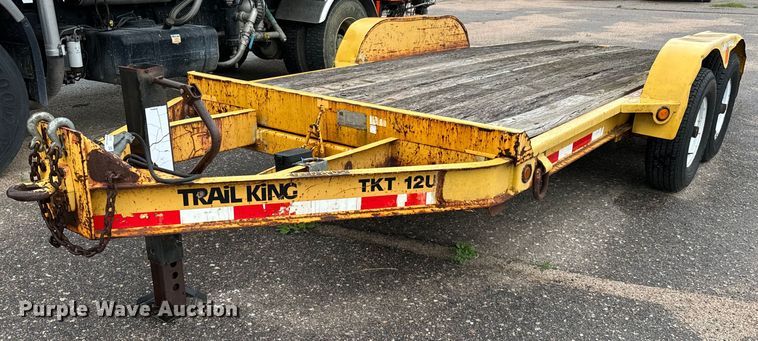 2002 Trail King TKT12U-162 tilt deck equipment trailer - NL9805