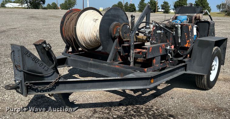 Shop built underground cable puller - KW9017