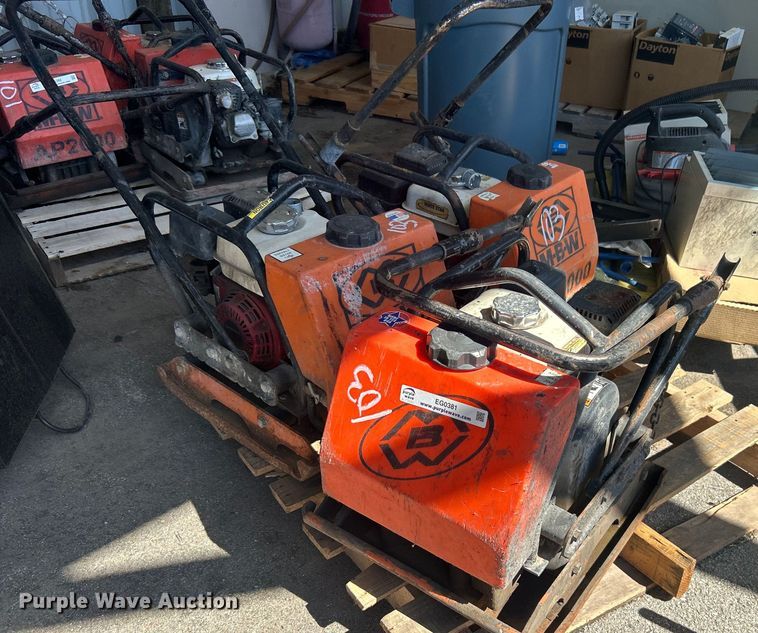 (3) MBW plate compactors - EG0381