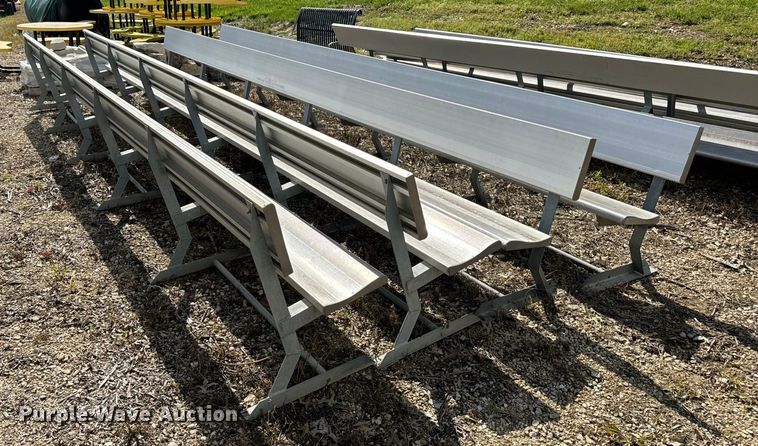 (5) aluminum bleachers - EH6771