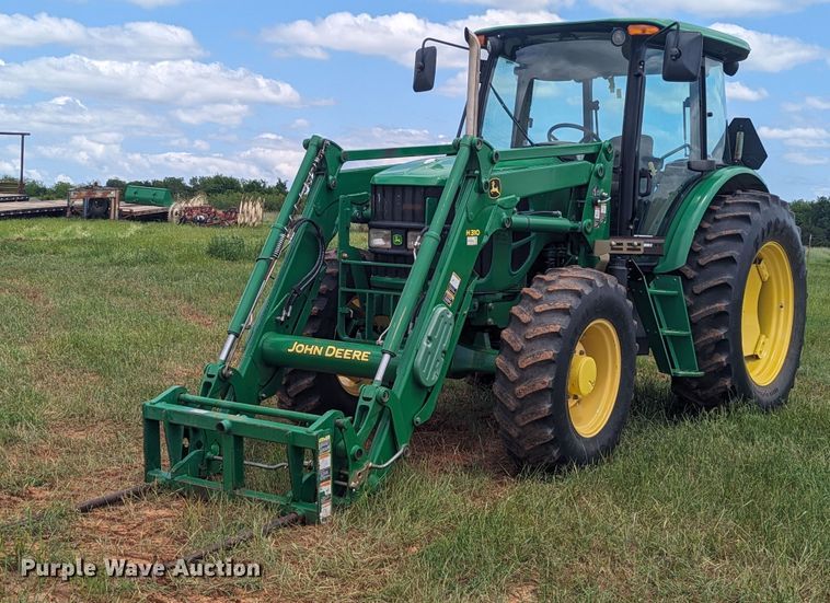 2012 John Deere 6115D MFWD tractor - DN3843