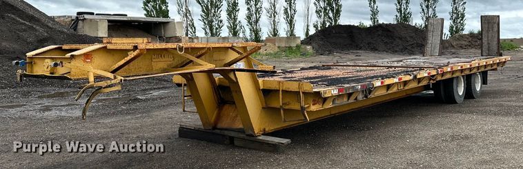 1974 Miller  tilt deck equipment trailer - DP8379