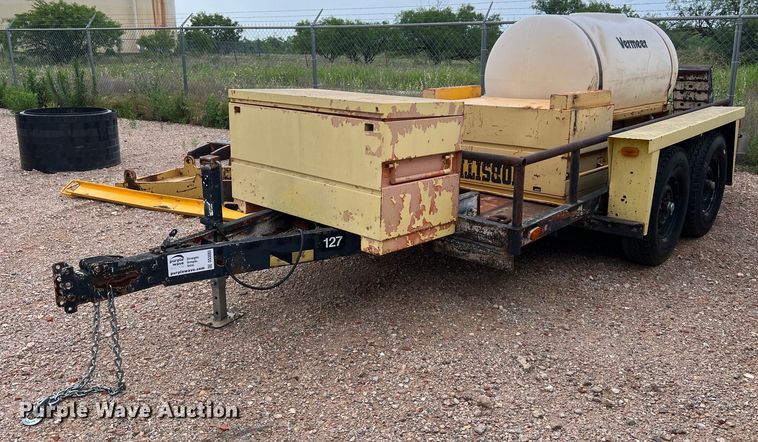 Shop built equipment trailer - DS3083