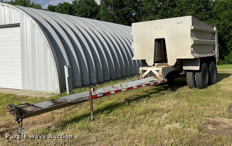2001 Hawkeye end dump pup trailer - DS5525