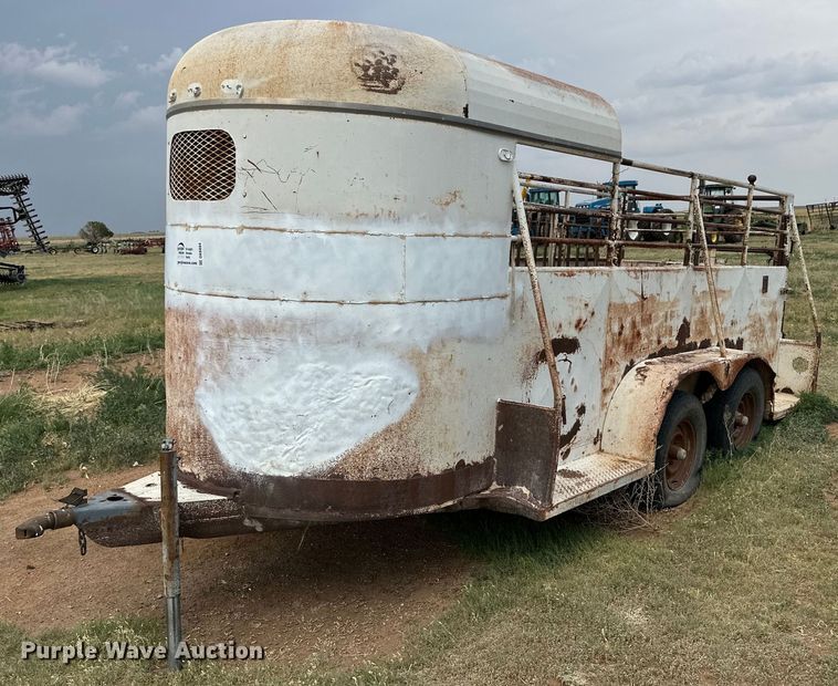 Shop built livestock trailer - DK6894