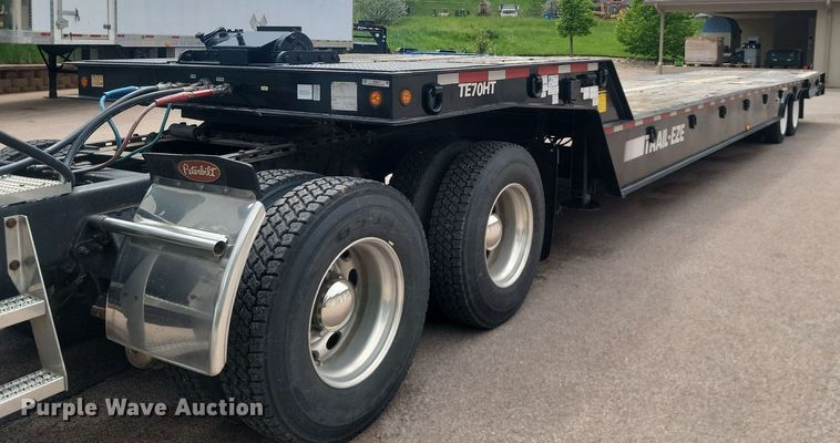 2007 Dakota Manufacturing TE70HT drop deck hydratail equipment trailer - NZ9919