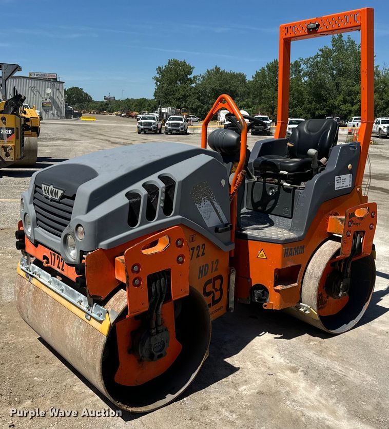 2008 Hamm HD12 VV double drum vibratory roller - DL4448