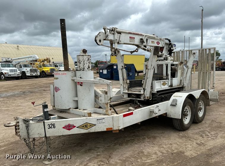 2003 SDP  EZ Hauler Series 2 mini digger derrick with trailer - NL9889