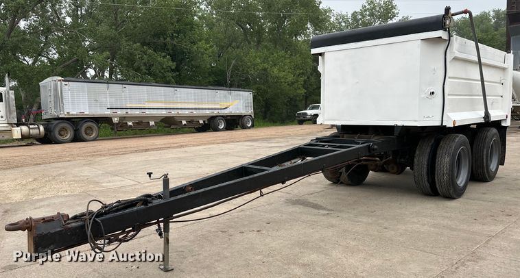 1996 Shop built end dump pup trailer - OI9212