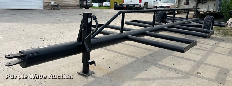 Shop built hay bale trailer  - EJ4347