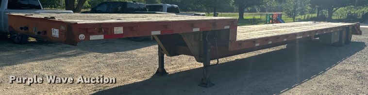 1997 Neville Built drop deck equipment trailer - DQ6795