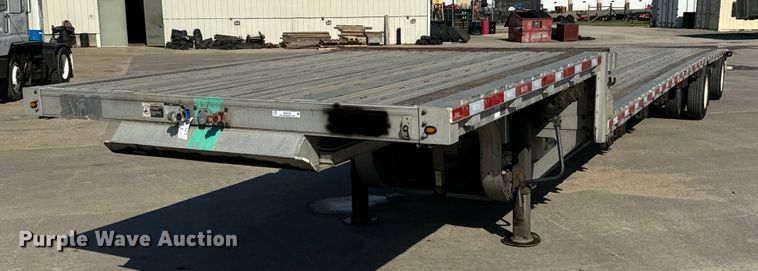 2013 Wilson AD-1080 drop deck equipment trailer - MU9780