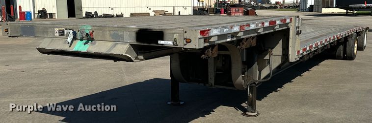 2013 Wilson AD-1080 drop deck equipment trailer - MU9781