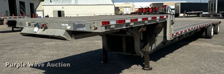 2013 Wilson AD-1080 drop deck equipment trailer - MU9782