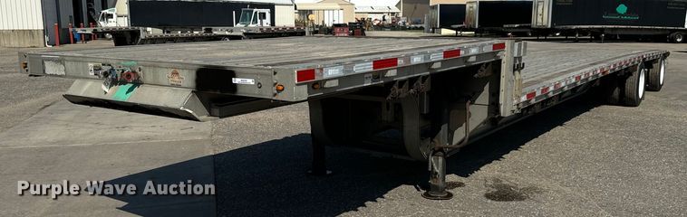 2013 Wilson AD-1080 drop deck equipment trailer - MU9783