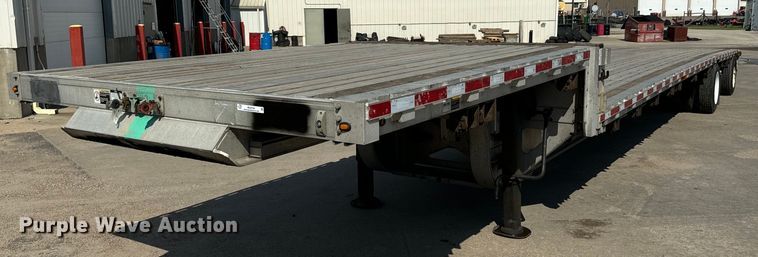 2013 Wilson AD-1080 drop deck equipment trailer - MU9784