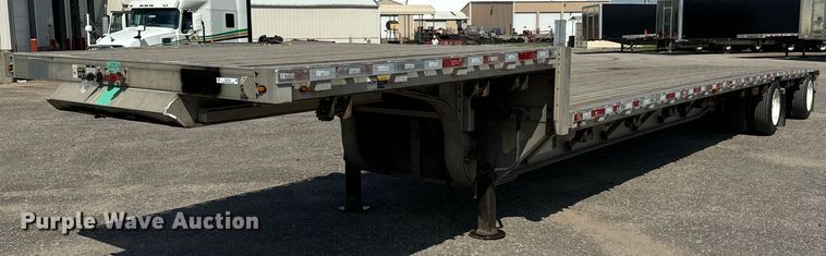 2013 Wilson AD-1080 drop deck equipment trailer - MU9788