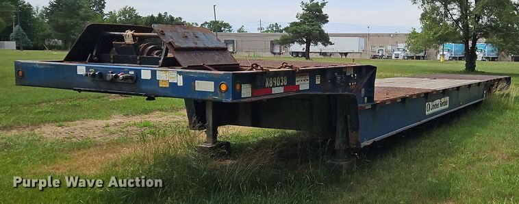 2015 Trail King TK80HT drop deck hydratail equipment trailer - OK9970