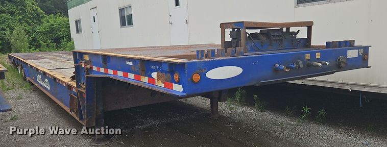 2013 Ledwell LW53HT3 drop deck hydratail equipment trailer - OK9976