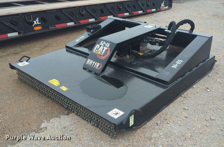 2021 Caterpillar BR118 skid steer rotary mower - NG9974