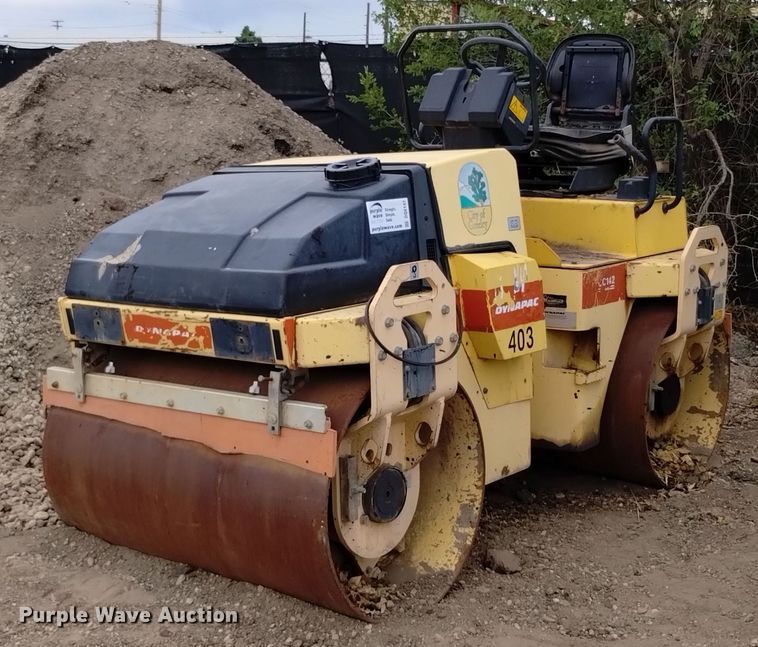 2006 Dynapac CC142 double drum vibratory roller - DQ6147