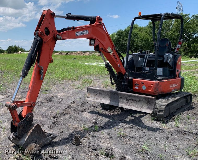 2017 Kubota U35-4 mini excavator - JT9805