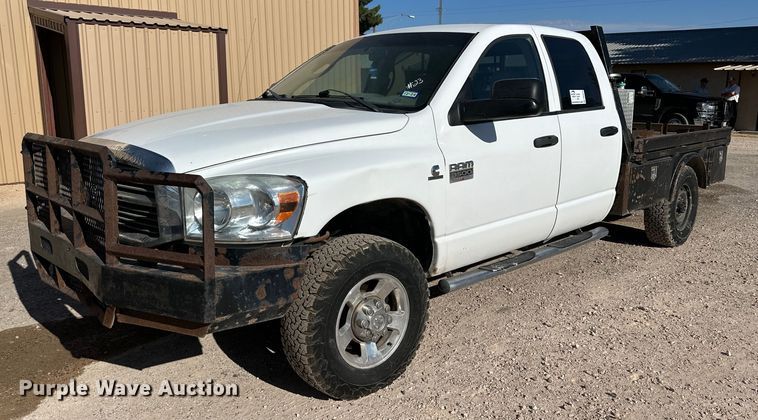 2009 Dodge  Ram 3500HD Quad Cab flatbed pickup truck - DK6675