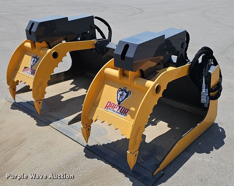 Raptor Attachments SS-GRB-72 skid steer grapple bucket - DP6582