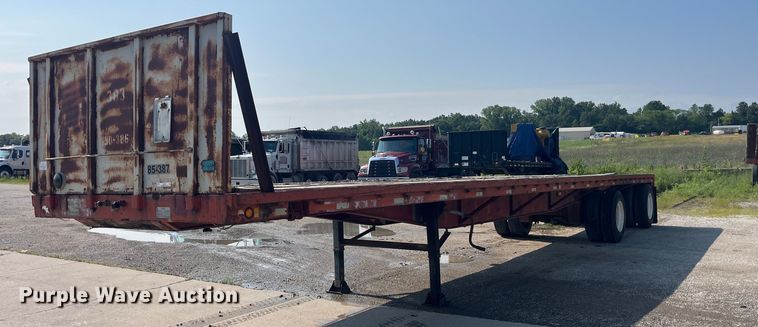1986 Fruehauf  PB100-T2W-48XW flatbed trailer - EK8799