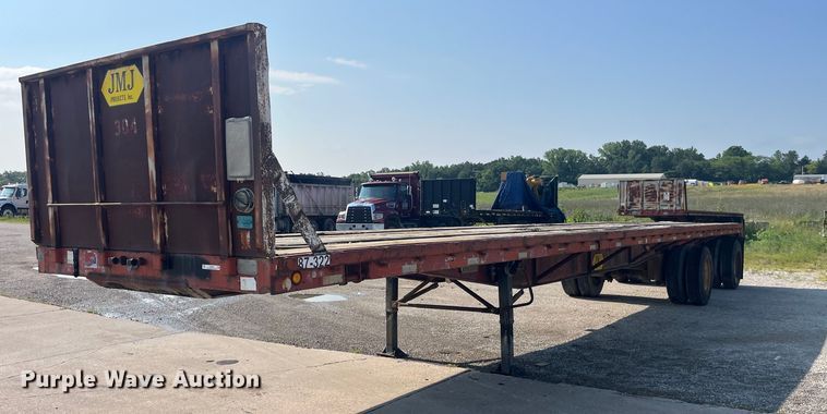 1986 Fruehauf  PB100-T2W-48XW flatbed trailer - EK8800
