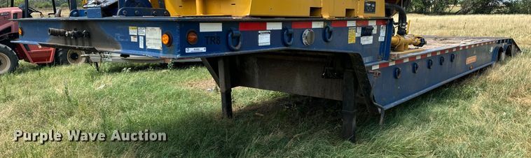 2007 Trail-Eze TE80HT48 drop deck hydratail equipment trailer - MU9965