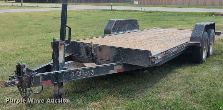 2006 Titan 20FT tilt deck equipment trailer - NW9608