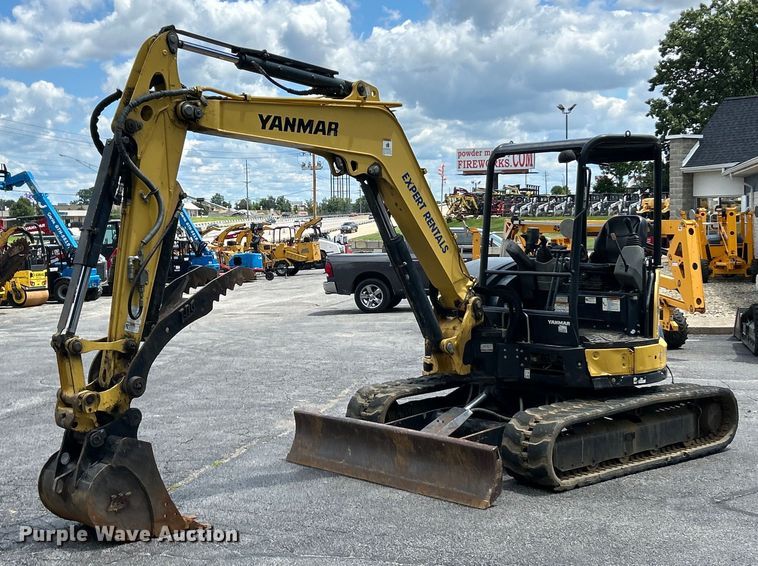 2017 Yanmar ViO55-6A mini excavator - EK4965