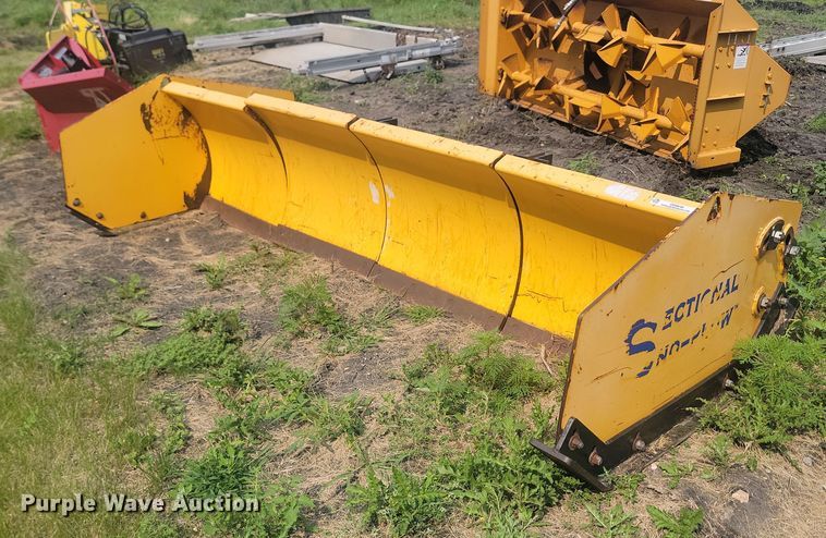 Artic  Sectional Sno-Plow skid steer snow pusher - OD9640