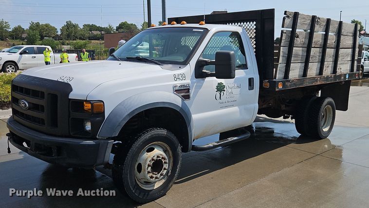 2008 Ford F450 Super Duty XL  dump flatbed truck - EI8171