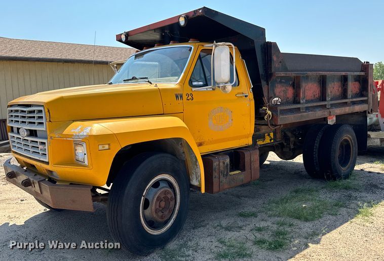 Ford F600 Construction Dump Truck For Sale | Purple Wave Auction