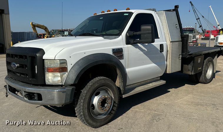 2009 Ford F450 Super Duty XL flatbed truck - LF9899