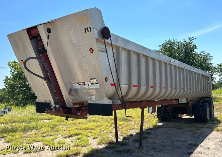 1998 Fruehauf end dump trailer - OM9589