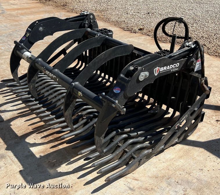 Paladin skid steer rock grapple bucket - EJ2959