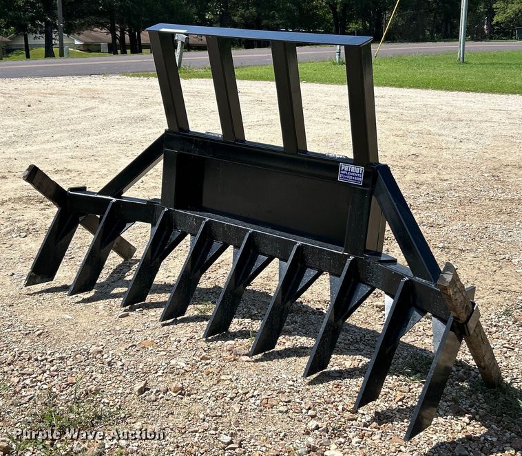 Patriot Implements skid steer root rake - EK3058