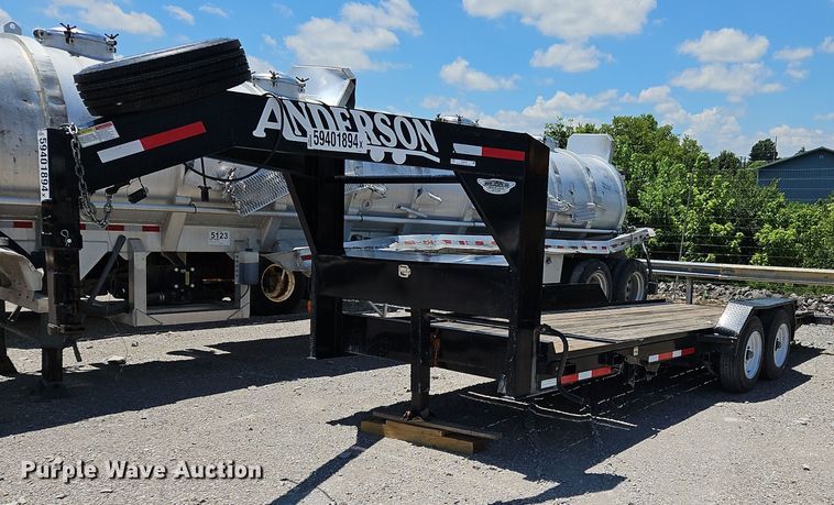 2022 Anderson  GPTI7208TC tilt deck equipment trailer - OK9978