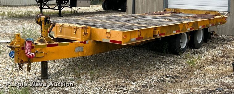 1977 Miller OT tilt deck equipment trailer - EK3219