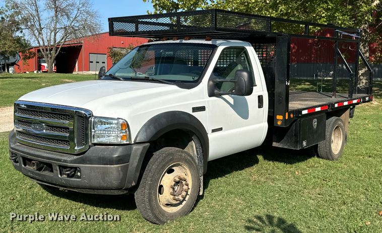 2006 Ford F550 Super Duty XL flatbed truck - DX1124