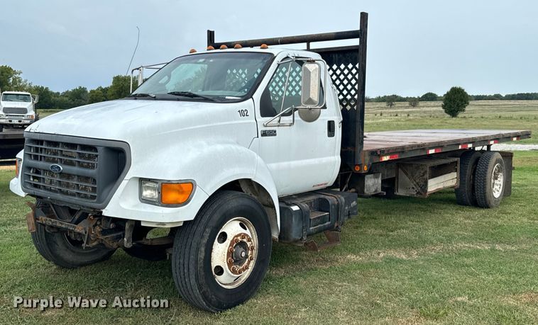 2000 Ford F650 Super Duty XL dump flatbed truck - DX1127