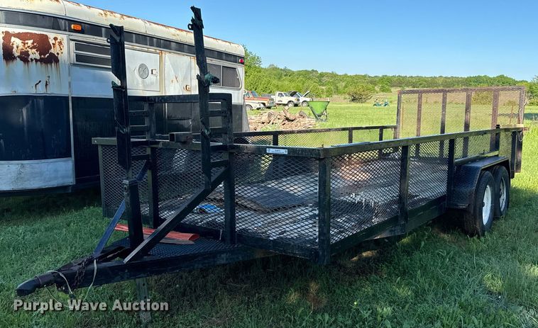 Shop built  equipment trailer - EJ0472