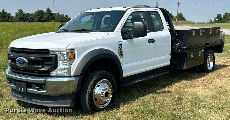 2021 Ford F450 Super Duty XL flatbed truck - EK3262