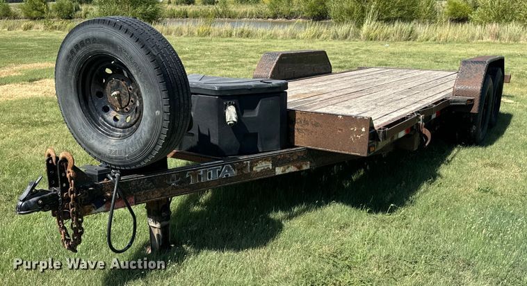 2019 Titan KT0799 tilt deck equipment trailer - MV9065