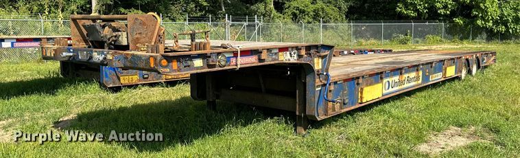 2019 Fontaine Traverse HT drop deck hydraulic tail equipment trailer - EH4437