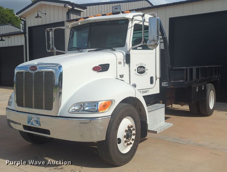 2013 Peterbilt 337 flatbed truck - EQ2050