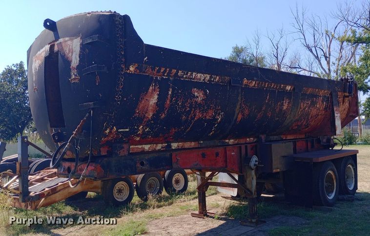 1999 Shop built end dump trailer - NY9523